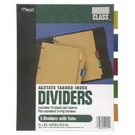 MEAD 20250 11 x 8.50 in. Tab Index Dividers ME574021